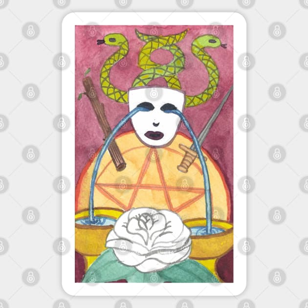 The Magician Tarot Card Sticker by ArtistTanzenLilly